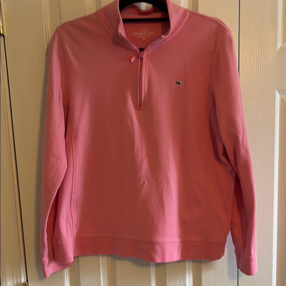 Vineyard Vines Pink Quarter-Zip Pullover